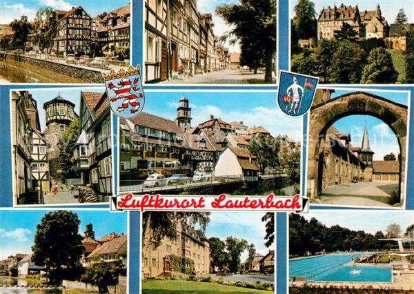 Lauterbach Hessen Altstadt Fachwerkhäuser Schloss Torboge