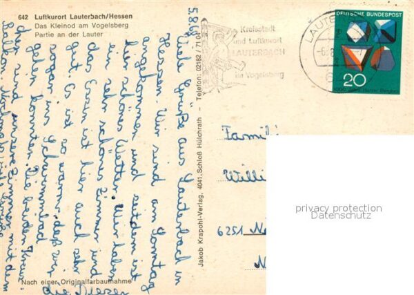 Lauterbach Hessen Partie an der Lauter Altstadt Kirche – Bild 2