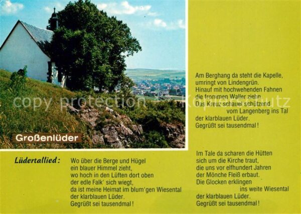 Grossenlueder Kapelle Fuldaer Vogelsberg Lüdertallied