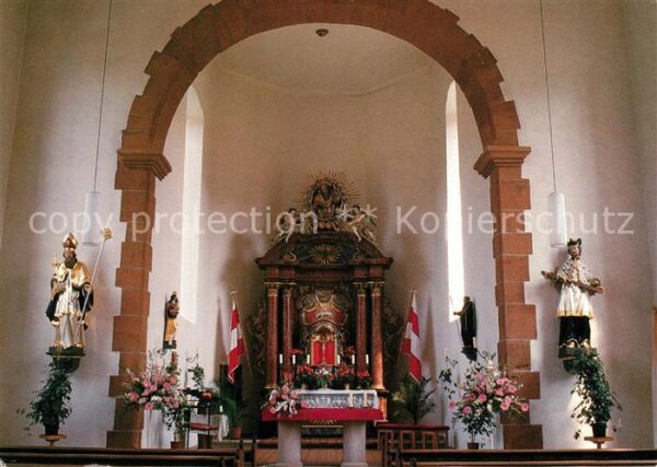 Kleinlueder Wallfahrtskapelle Kleinheiligkreuz Inne