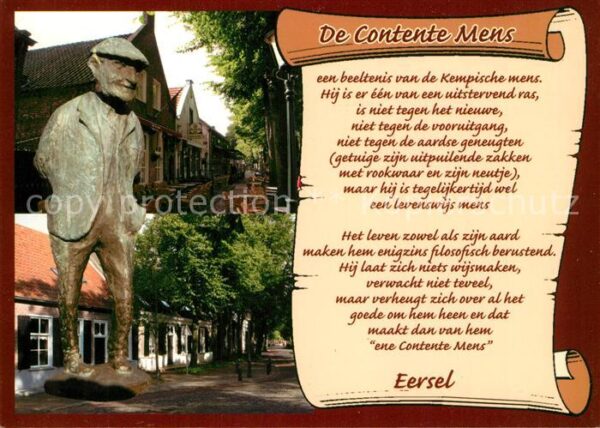 Eersel Kempische mens Statue Denkmal Gedicht