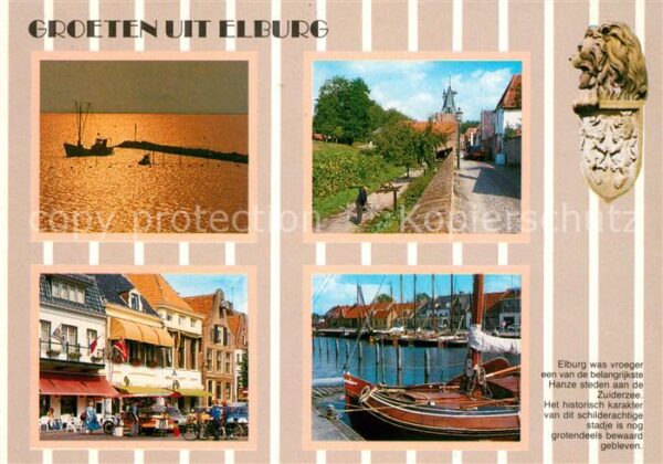 Elburg Abendstimmung Veluwermeer Ortszentrum S