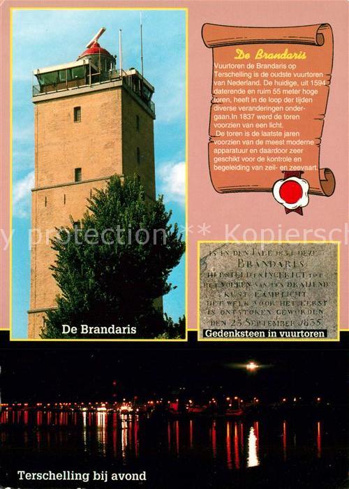 Terschelling Brandaris Gedenksteen in vuurtoren bij