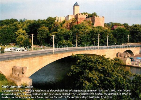 Giebichenstein Halle Saale Schloss Salle Brücke Chronik