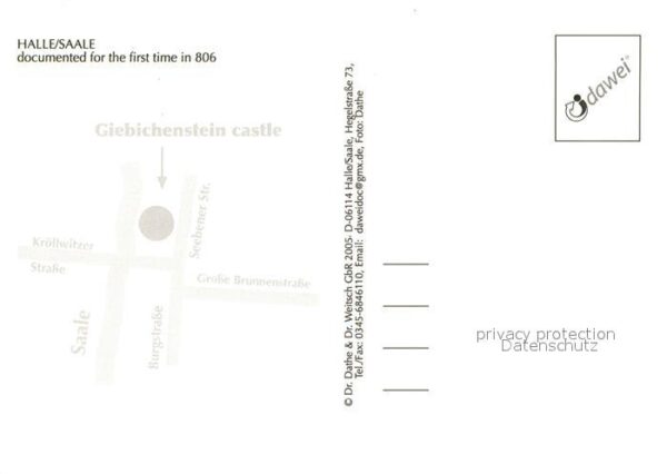 Giebichenstein Halle Saale Schloss Salle Brücke Chronik – Bild 2