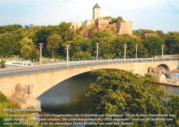 Giebichenstein Halle Saale Burg Salle Brücke Chronik
