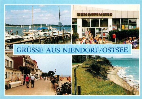 Niendorf Ostseebad Hafen Schwimmbad Strandpromenade Steilu