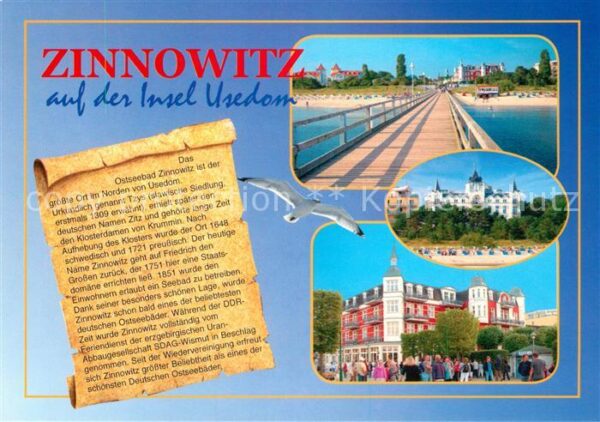 Zinnowitz Ostseebad Seebrücke Ferienheime Hotels Chronik