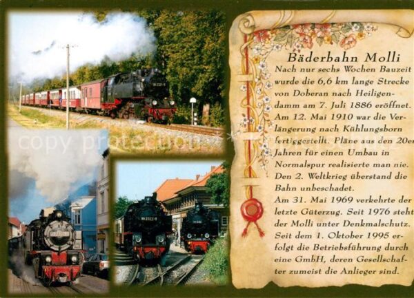 Bad Doberan Bäderbahn Molli Dampflokomotive