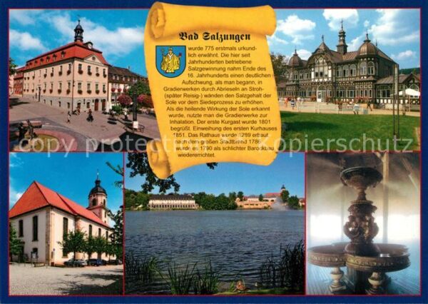 Bad Salzungen Rathaus Gradierwerk Stadtkirche Burgsee