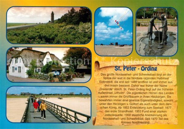 St Peter-Ording Leuchtturm Reetdachhaus Seebrücke Stran