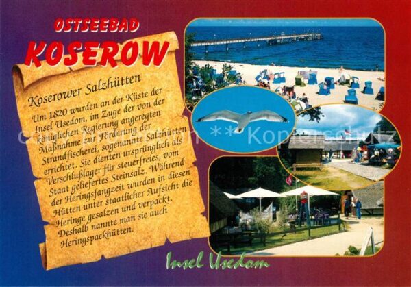 Koserow Ostseebad Usedom Strand Möwe Feriendorf Chronik