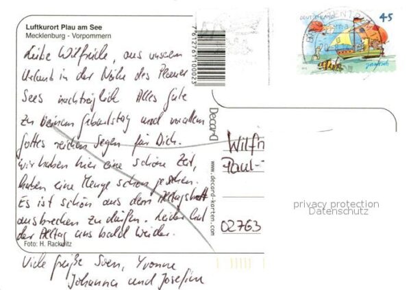 Plau See Partie an der Elde Altstadt Turm Kanal – Bild 2