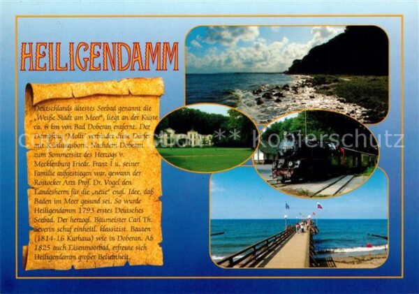 Heiligendamm Ostseebad Küste Dampflokomotive Strand Seebrücke