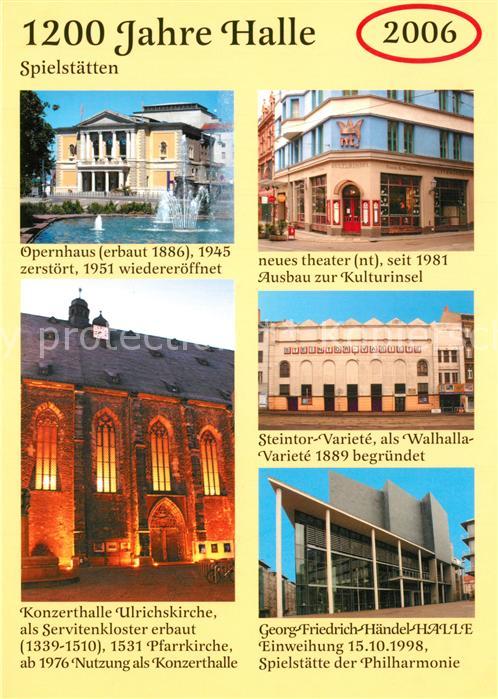 Halle Saale Opernhaus Neues Theater Steintor Variet