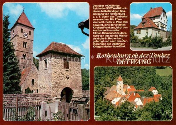 Detwang Stadtmauer Tor Kirche Chronik