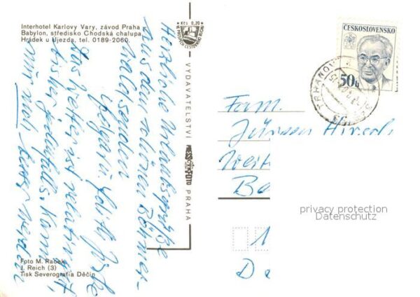 Praha Prahy Prague Interhotel Babylon Denkmal Panorama – Bild 2