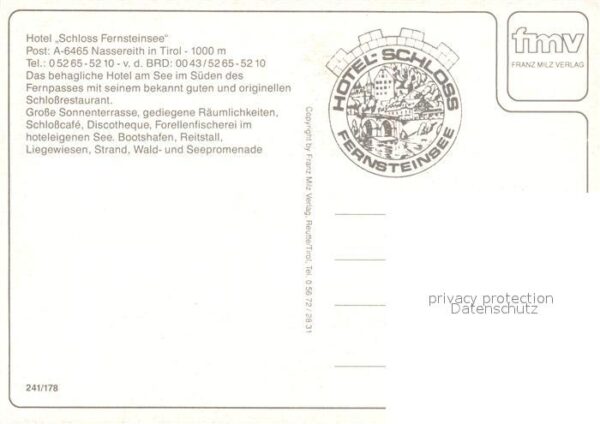 Fernsteinsee Hotel Schloss – Bild 2