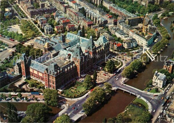 Amsterdam Niederlande Fliegeraufnahme Museum Hotel Restaurant