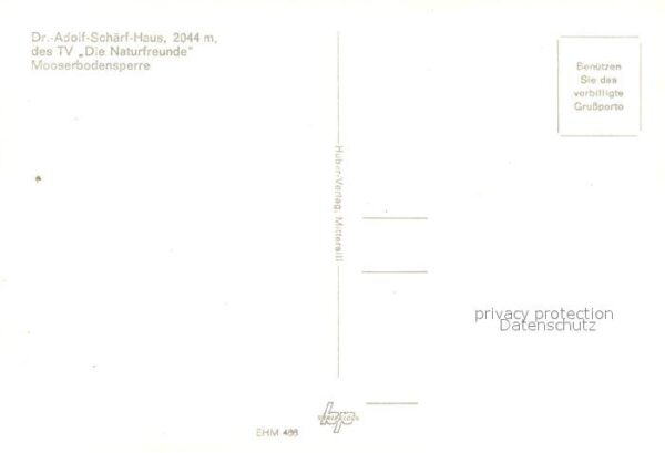 Moserboden Doktor Adolf Schärf Haus Moserbodensper – Bild 2