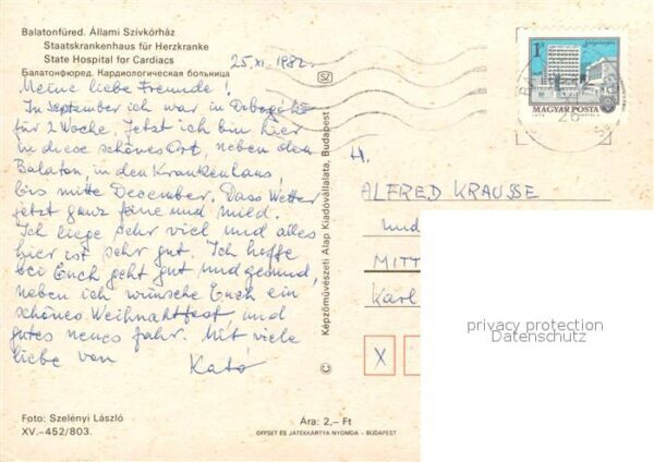 Balatonfuered Staatskrankenhaus für Herzkranke – Bild 2