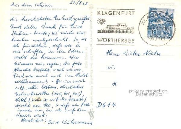 Krumpendorf Woerthersee Fliegeraufnahme – Bild 2