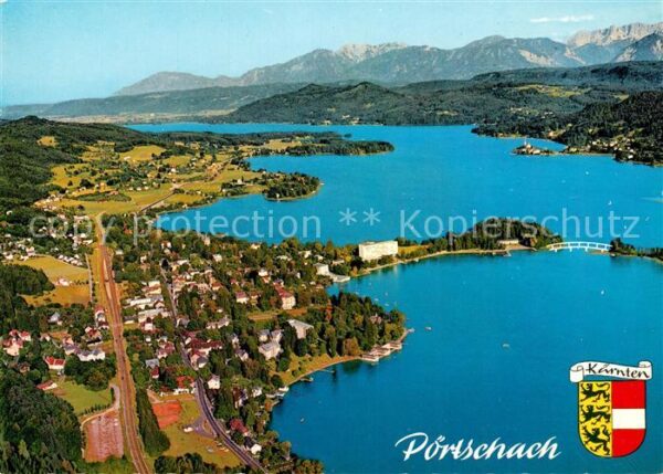 Poertschach Woerthersee Fliegeraufnahme Maria Wörth Karawanken