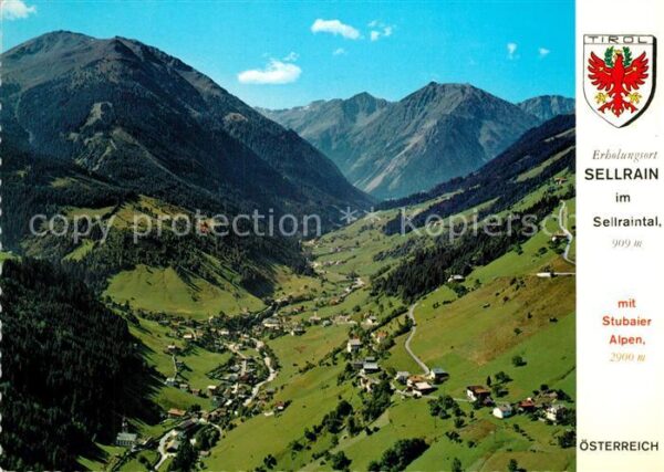 Sellrain Tirol Fliegeraufnahme