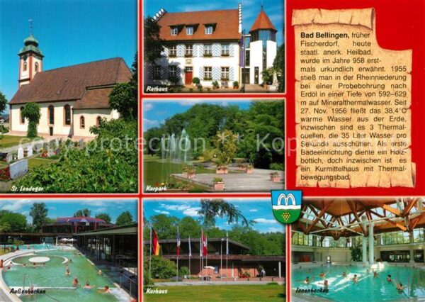 Bad Bellingen Rathaus Kurpark Kurhaus Außenbecken Inn