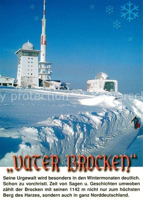 Harz Region Vater Brocken Sendeanlage Aussichtsturm