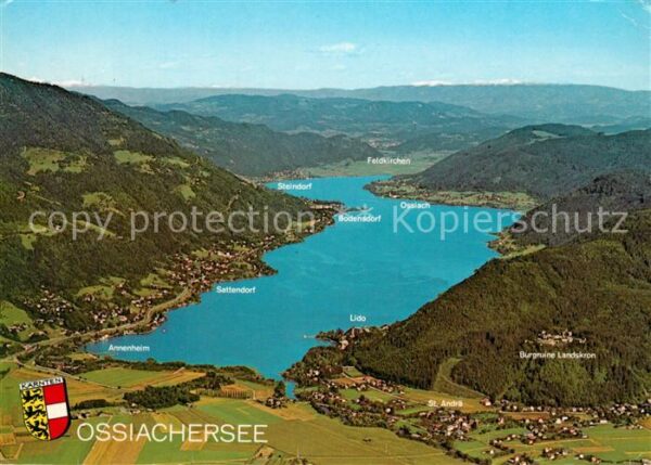 Ossiachersee Fliegeraufnahme