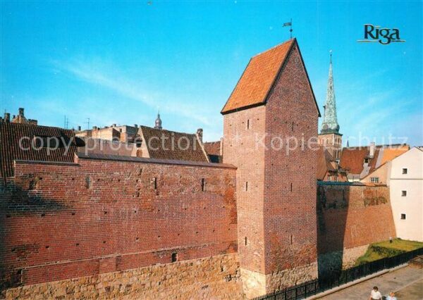 Riga Lettland Stadtmauer Turm