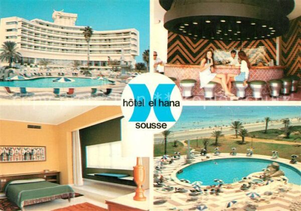 SOUSSE  Tunesie Hotel El Hana Bar Swimming Pool