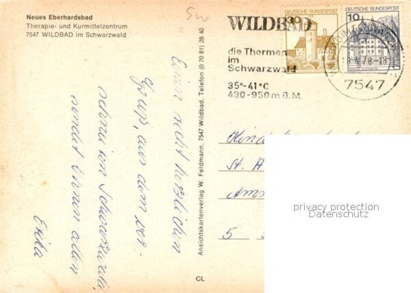 Wildbad Schwarzwald Neues Eberhardsbad Therapie und Kurmitt – Bild 2
