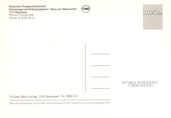 Oppenau Schulungs- und Erholungsheim Haus am Wa – Bild 2