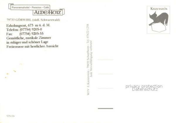 Goerwihl Panoramahotel Cafe Alde Hotz Restaurant – Bild 2