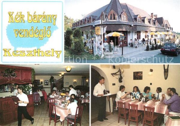 Keszthely Kek barany vendeglö Restaurant zum Blau
