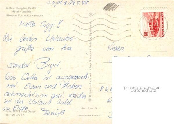 Siofok Hungaria Szallo Hotel Badestrand – Bild 2