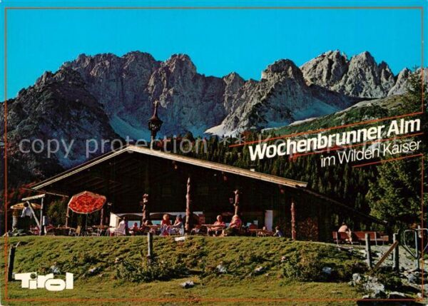 Ellmau Tirol Wochenbrunner Alm mit Ellmauer Halt Wil