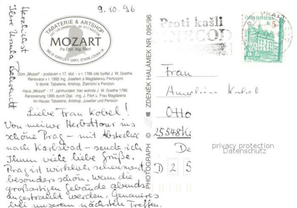 Karlovy Vary Tabaterie Artshop Mozart Haus Mozart 17 – Bild 2