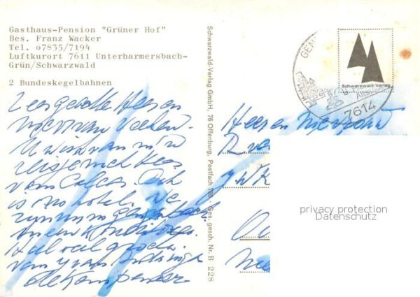 Gruen Unterharmersbach Gasthaus Pension Grüner Hof – Bild 2