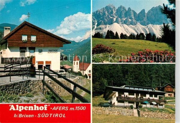 Afers Brixen Gasthof Alpenhof Landschaftspanorama Do