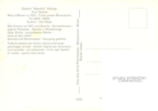 Afers Brixen Gasthof Alpenhof Landschaftspanorama Do – Bild 2