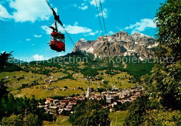 Cortina d Ampezzo Drahtseilbahn Tofanegruppe Dolomiten