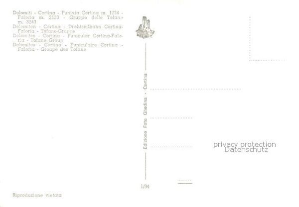 Cortina d Ampezzo Drahtseilbahn Tofanegruppe Dolomiten – Bild 2