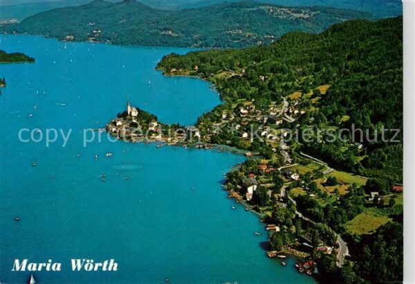 Maria Woerth Woerthersee Fliegeraufnahme