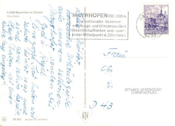 Mayrhofen Zillertal Bergbahn Ahornbahn Zillertaler Alpen – Bild 2