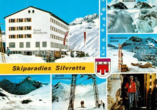 Gaschurn Vorarlberg Hotel Silvrettasee Skilift Wiesbadner H