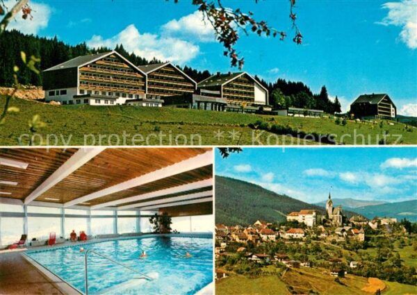 Althofen Kurbad Hotel Hallenbad Ortsansicht mit