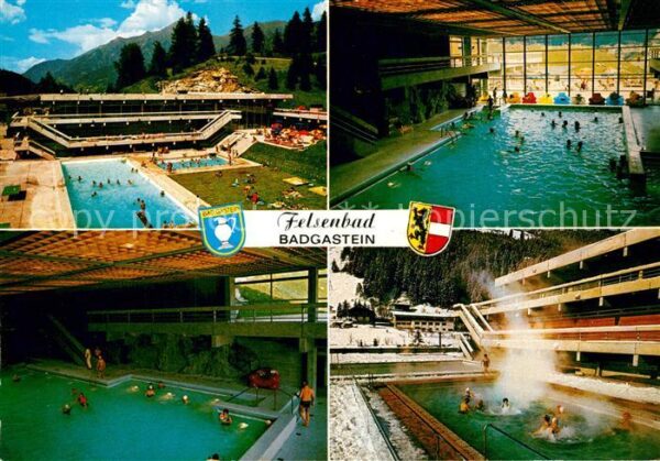 Badgastein Freibad Felsen Thermalhallenbad